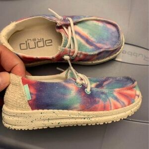 Hey Dude Kids Multicolor Tie-Dye Sneakers
